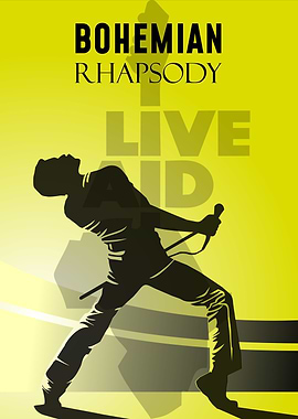 Bohemian Rhapsody Live Aid Poster