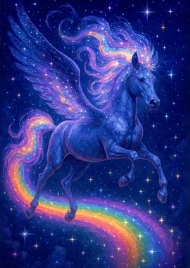 Celestial Pegasus Rainbow Ride