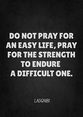 Inspirational Quote on Strength and Prayer