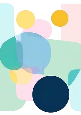 Abstract Pastel Shapes