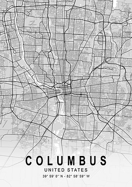 Columbus Light City Map