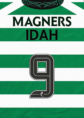Celtic Adam Idah Number 9 Shirt