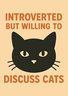 Introverted Cat Discussion Funny