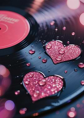 Heart Glitter Vinyl Dream