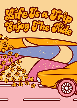 Life is a Trip Retro Art