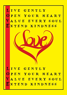 Love and Kindness Inspirational Poster
