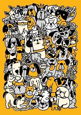 Dog Doodle Art