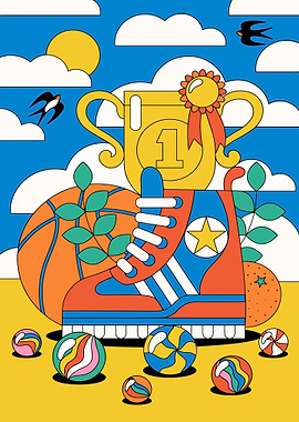 Sports and Achievement Still Life