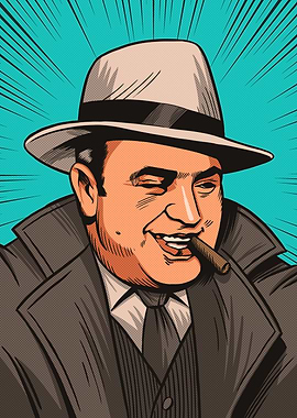 Al Capone Pop Art Portrait