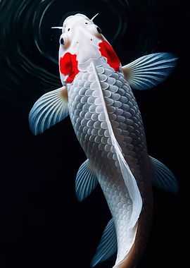 Koi Fish Close-Up