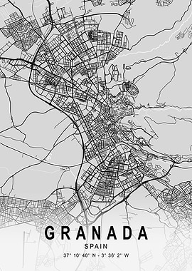 Granada Light City Map