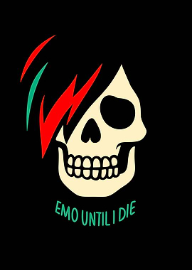 Emo Skull Illustration