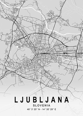 Ljubljana Silver City Map