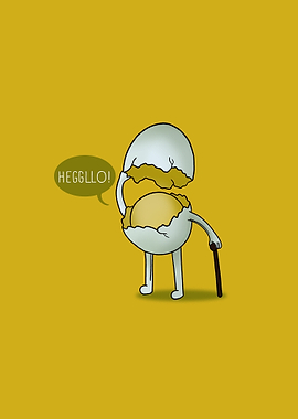 Hegglllo! Egg Cartoon Character