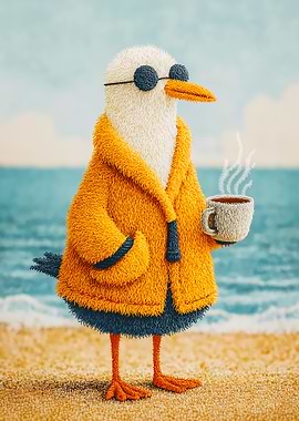 The Chillest Bird on the Beach