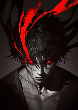 Anime Character Red Eyes