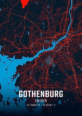 Gothenburg City Map