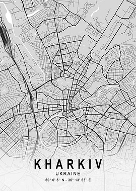 Kharkiv Light City Map