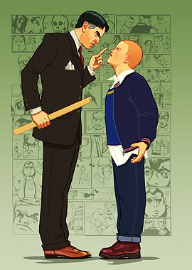 Bully Game Character Confrontation Scene