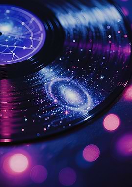 Cosmic Galaxy Vinyl Record