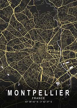 Montpellier Silver City Map