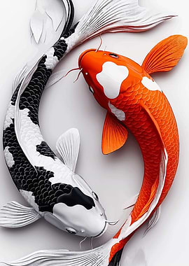 Yin Yang Koi Fish