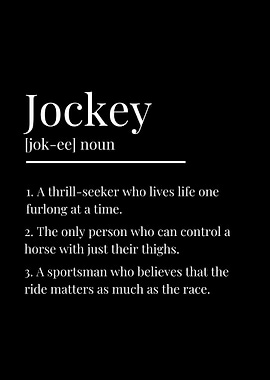 Funny Jockey Definition