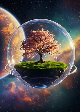 Tree in Bubble in Space
