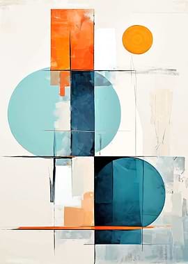 Abstract Geometric Composition with Circles