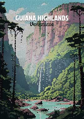 Guiana Highlands Venezuela Mosaic Landscape