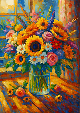 Floral Still Life Painting