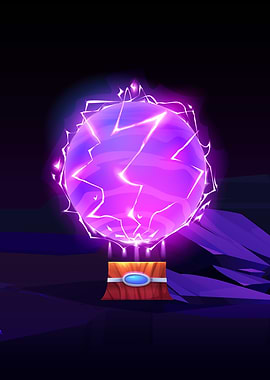 Glowing Orb Above Treasure Chest