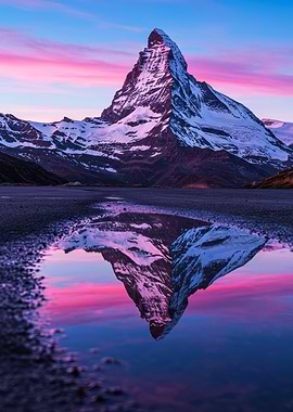 Matterhorn Reflection at Sunset