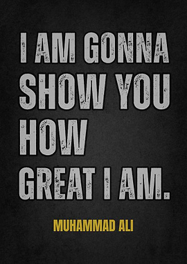 Muhammad Ali Quote Poster