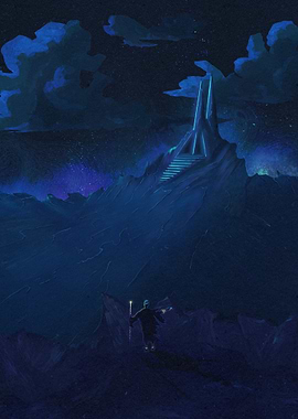 Blue Night Journey to the Tower