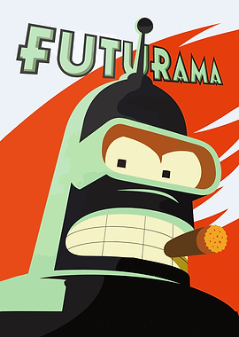 Futurama Bender Illustration