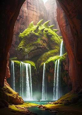 Mossy Dragon Waterfall Canyon