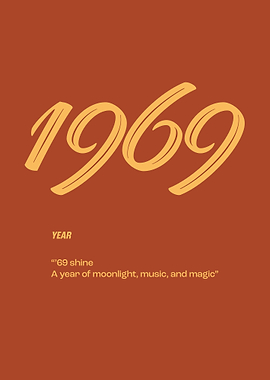 1969 Year Poster