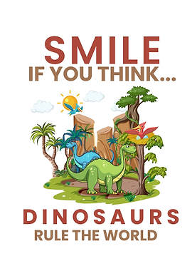 Dinosaurs Rule the World Illustration