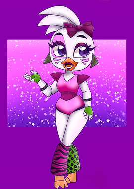 Glamrock Chica full body illustration