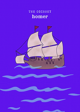 The Odyssey Book Cover Illustration