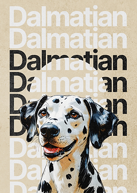 Dalmatian Dog Poster