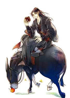 Man on Donkey with Fruit