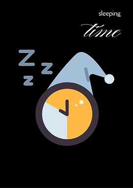 Sleeping Time Illustration