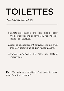 Definition Toilettes