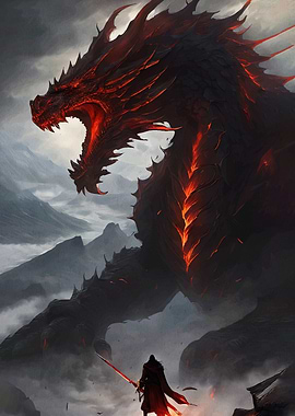 Dragon Warrior Misty Landscape