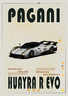 Pagani Huayra R Evo Race Car Poster