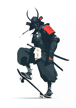 Samurai Skateboarder
