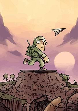 Cartoon Soldier Metal Slug