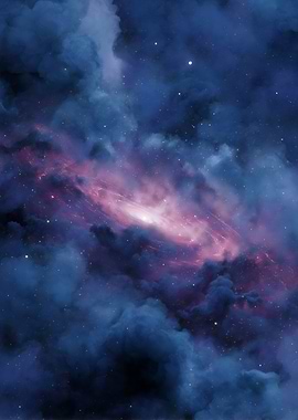 Nebula in Space Clouds